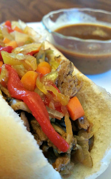 Vegan Italian Beef Sandwich